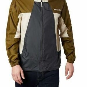 Columbia Black and Brown Windbreaker Jacket for Outdoor Adventures